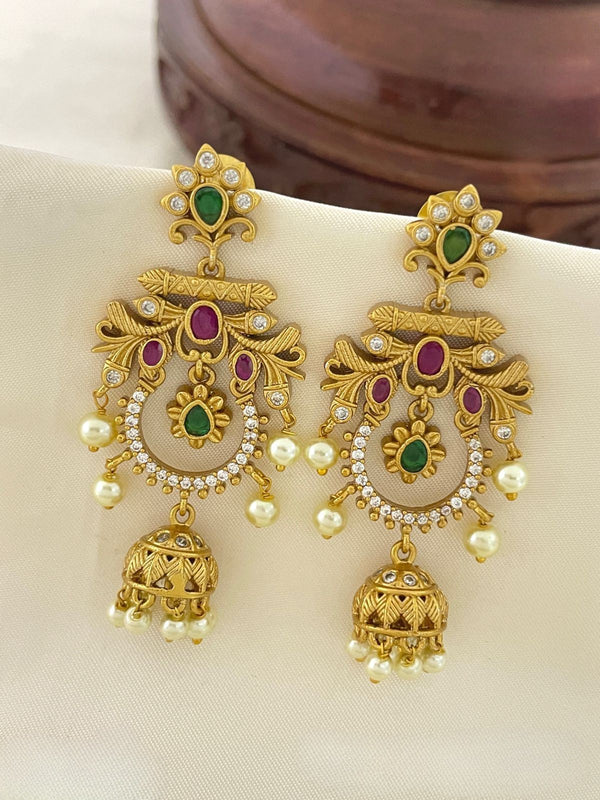 Ethnic Traditional Gold Plated Earrings