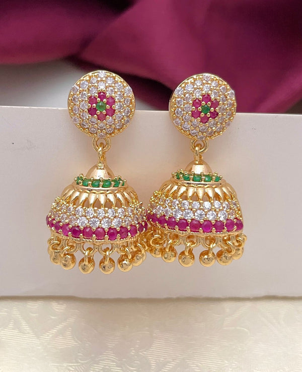 Traditional Ethnic Gold Plated Jhumkas
